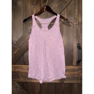 Lululemon Essential Tank Heathered Regal Plum Purple Sz M‎ Racer Back